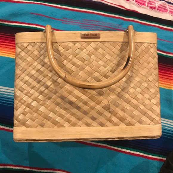 kate spade raffia bag